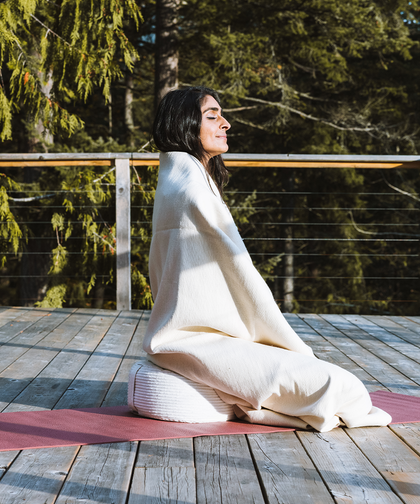 corduroy mod meditation cushion