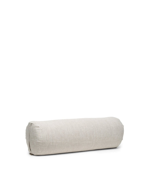 linen cylindrical bolster