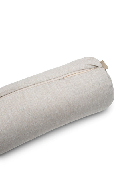 linen cylindrical bolster