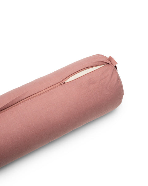 linen cylindrical bolster