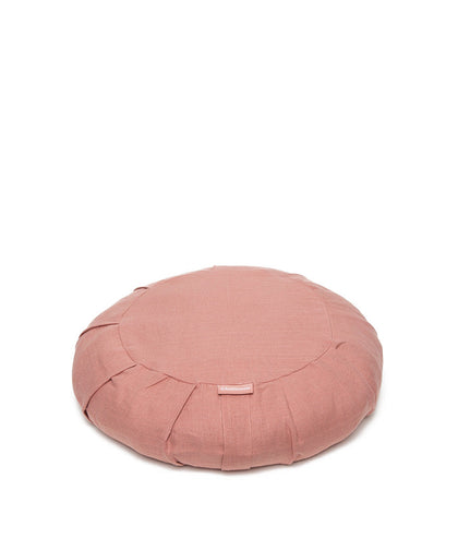 linen round meditation cushion